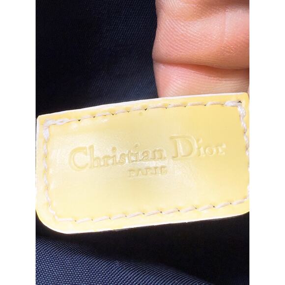 Christian Dior Diorissimo Crossbody Bag*Trotter Design in Blue and Cream trim - Picture 13 of 15